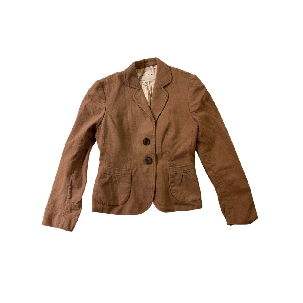 Banana Republic tan wool blazer 6 petite